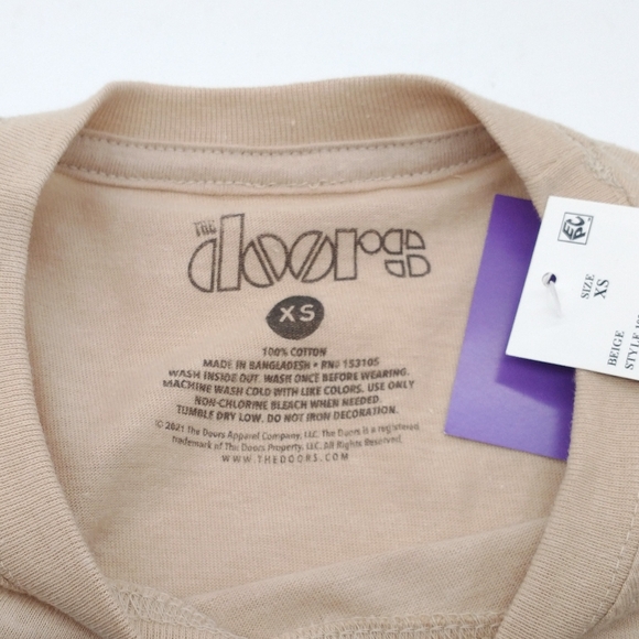 The Doors Jim Morrison Psychedelic Print T Shirt Women's Size XS - Picture 3 of 3